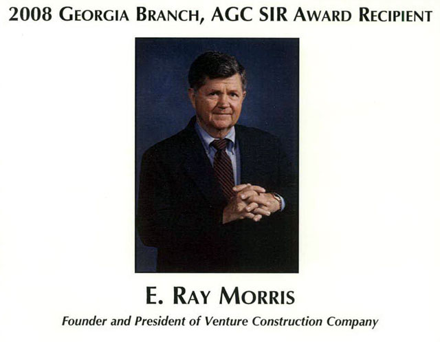 AGC SIR Award Recipient