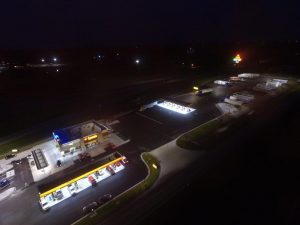 Loves Hutchinson KS Close Out Aerial Night 003